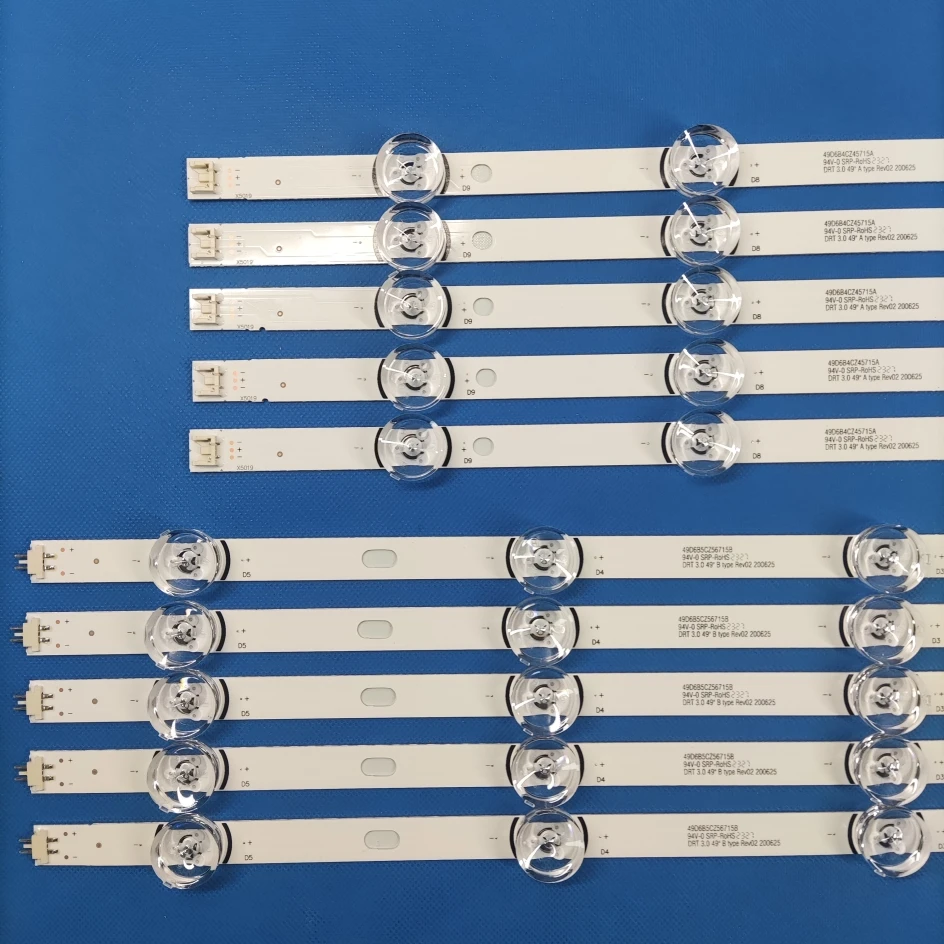 10 Uds tira de luz LED para LG Innotek DRT 3,0 49 "A/B 49LB5500 49LB550V 49LB5550 6916L-1944A 6916L-1945A 6916l-1788A 6916l-1789