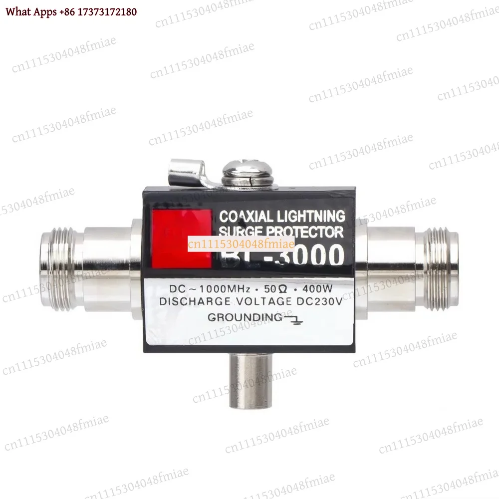 BL-3000 Coaxial Lightning Arrestor Surge Protector N Female to N Female 400W 50 Ohm