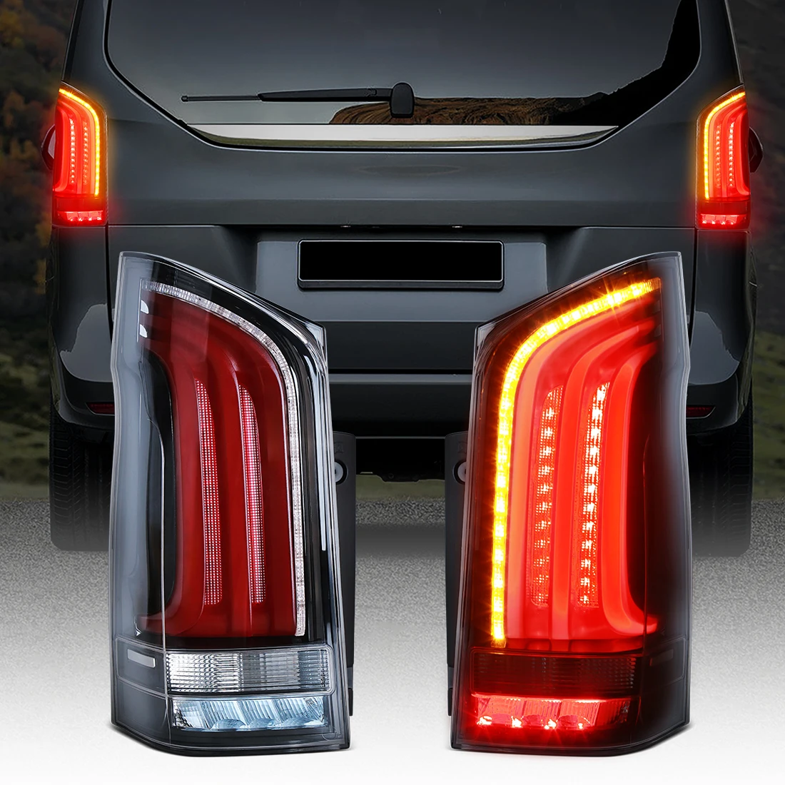 

Для Benz Vito V220D V250 V260 V300 W447 2016-2023 V-Class задние фонари задние противотуманные фары указатель поворота стоп-сигнал автомобильные аксессуары