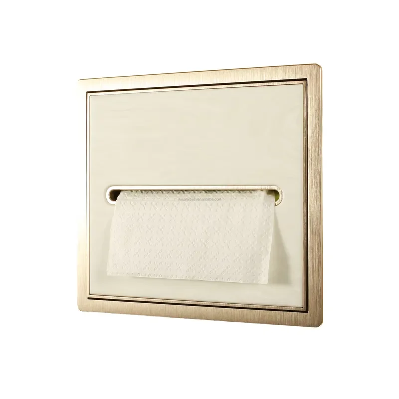 Luxurious 304 Stainless Steel Dupont Wall Mounted Tissue Toilet Paper Niche Modern Shower Niche for Hotels Bathroom Accessory