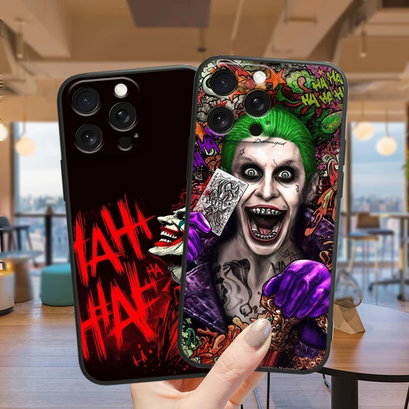 

J-Jokers Anime Luxury Cool For iPhone 15 14 13 12 11 XS XR X 8 7 SE Pro Max Plus Mini Black Soft Phone Case