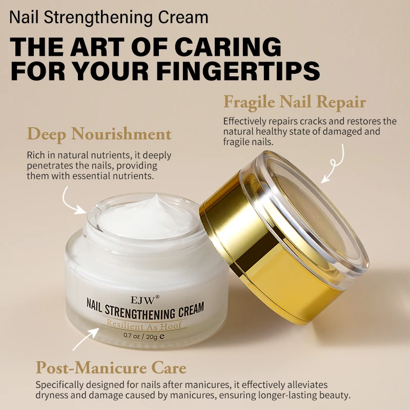 Hard As Hoof Nail Strengthening Cream, onditioning Cuticle Cream Stops Splits, Chips, Cracks & Strengthens Nails, Cuticle Repair