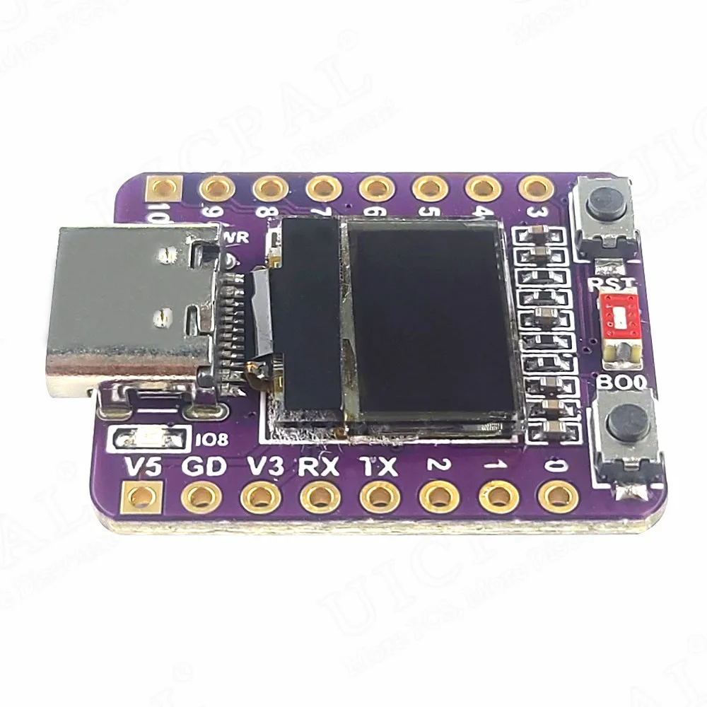 MINI ESP32-C3 Płytka rozwojowa Moduł 2.4G Wifi 4 BT z 0,42-calowym wyświetlaczem OLED 4MB Flash Ceramiczna antena USB Type-C ESP32 C3