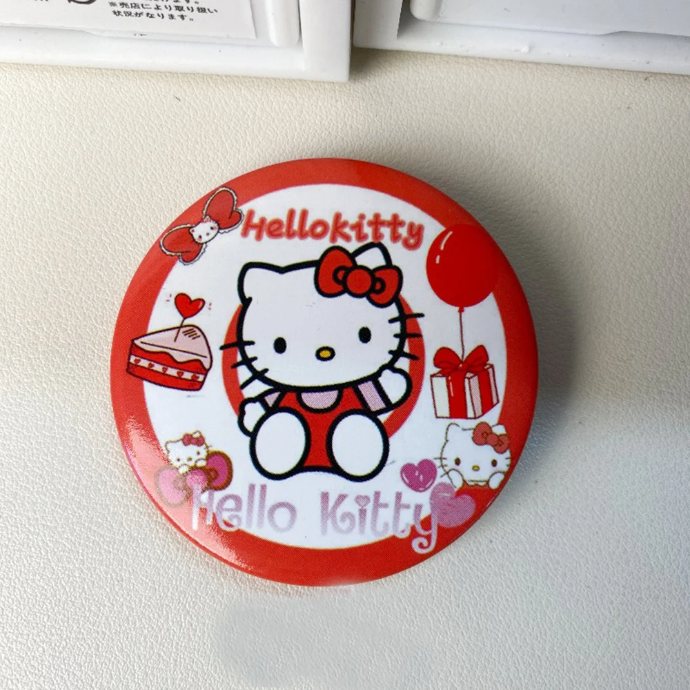 

Милый мультяшный значок Sanrio аниме Cinnamoroll Kuromi Melody Hello Kitty, брошь, модное украшение для рюкзака, аксессуары, подарки