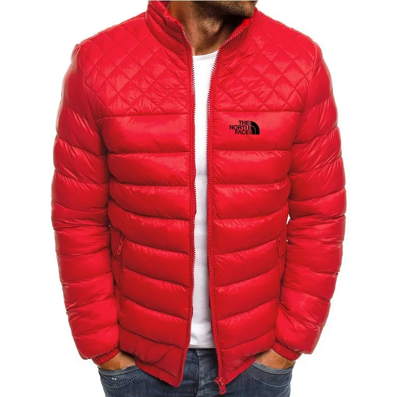 Mannen Gewatteerde Katoenen Diamant Stijl Jas 2024 Winter Warm Uitloper Merk Slanke Heren Jassen Casual Windjack Jassen Mannen S-3XL