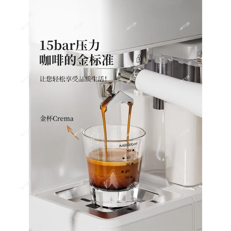 Household Small Espresso Machine Full Semi Automatic Extractor With Milk Frother  For Daily Use