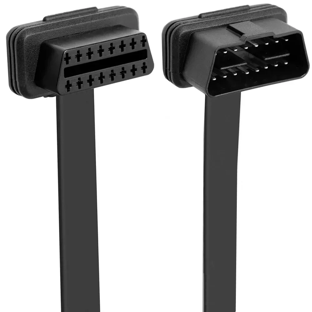 مهايئ obd2 ذكر 16 دبوس ، 30/60/50/50/50/15 إلى id ، مسطح ورقيق ، obm327 ، كابل كشف السيارات #6