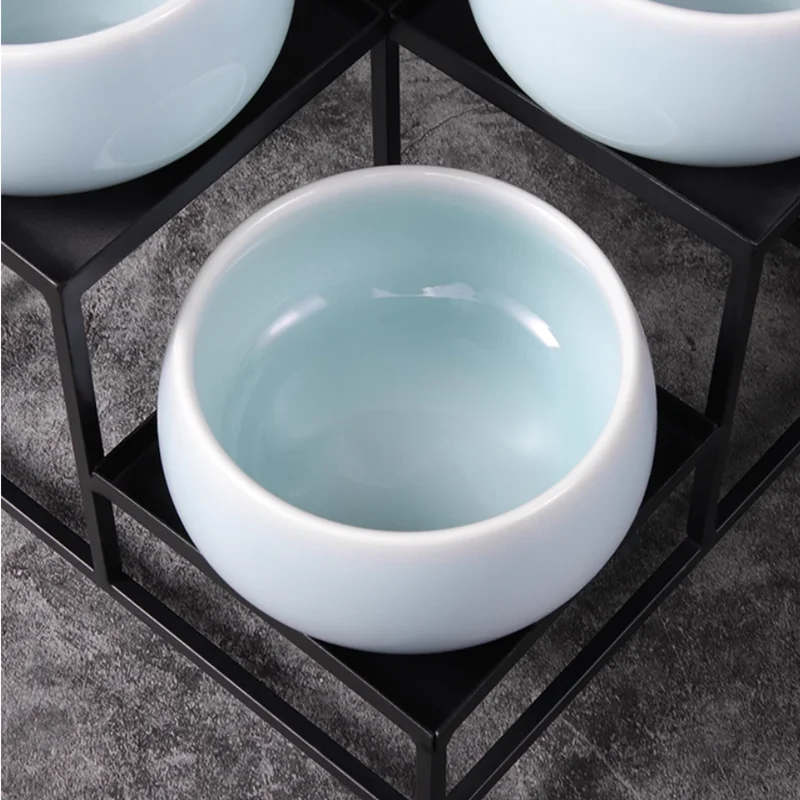 Golden Wrought Iron Dessert Di - Food Storage Room 评论和价格