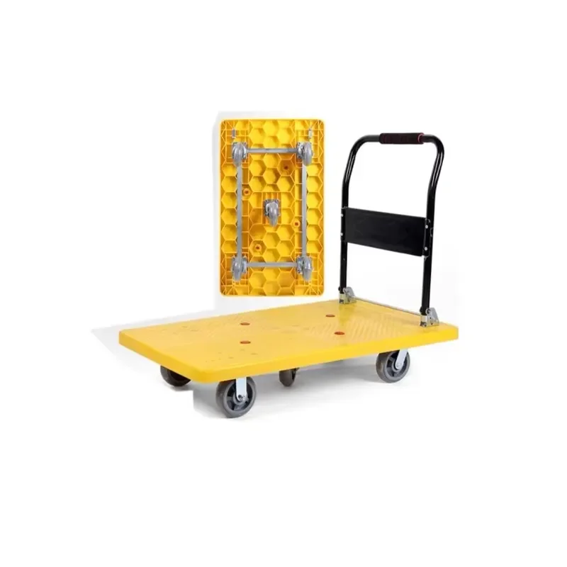 Portable Foldable Shopping Trolley with 4 Wheels Heavy Duty Grocery Cart for Supermarket Home Use Wholesale