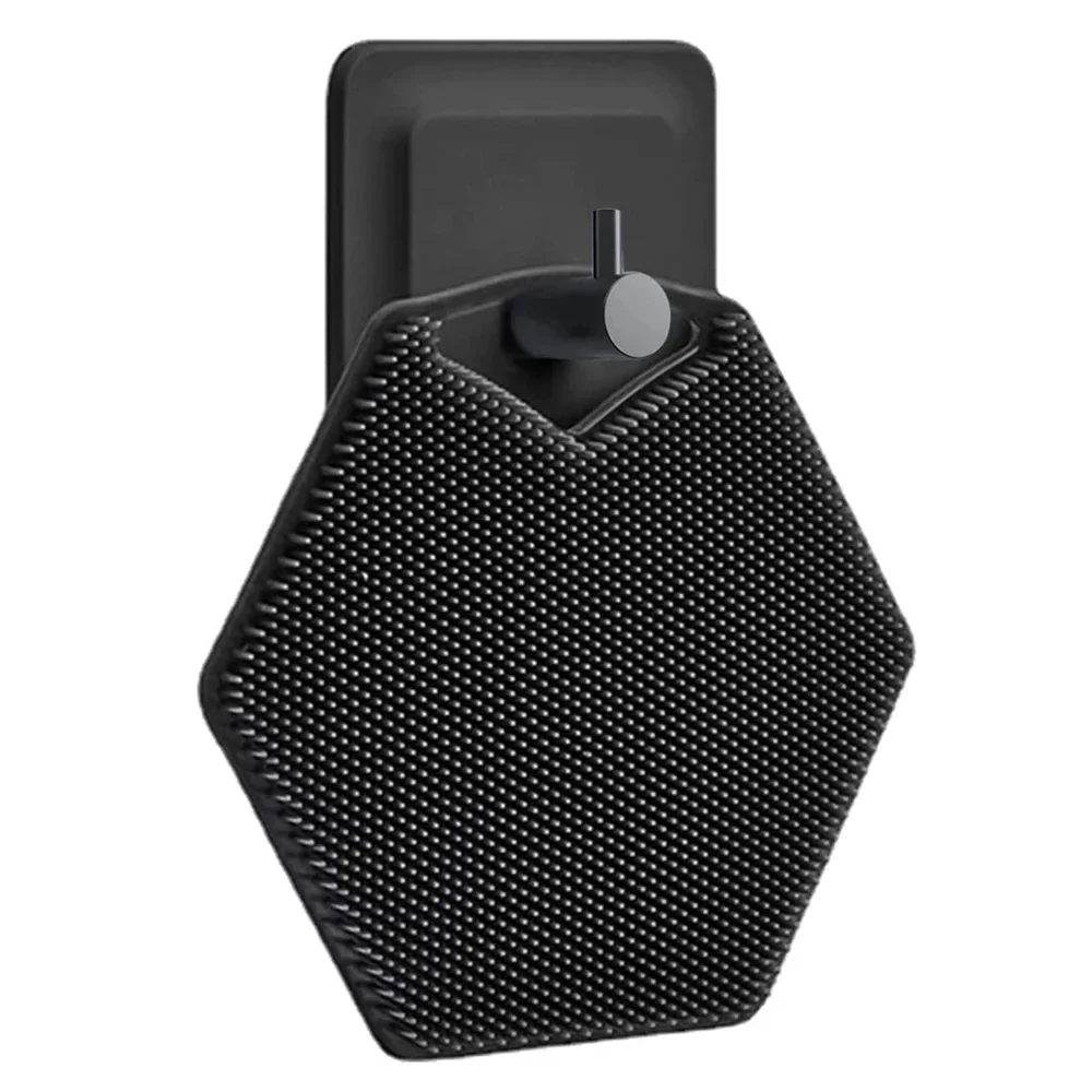 

Silicone Exfoliating Body Scrubber Portable Wall Mountable Shampoo Brush Bath Brush For Hair Washing & Body Massage Face Care