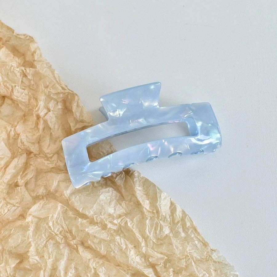 1 Set Damen-Haarspangen aus Acetat mit Perlen, rechteckig, passend für alle Haarstärken, Geschenk für Frauen, modisch und elegant – Detail 9