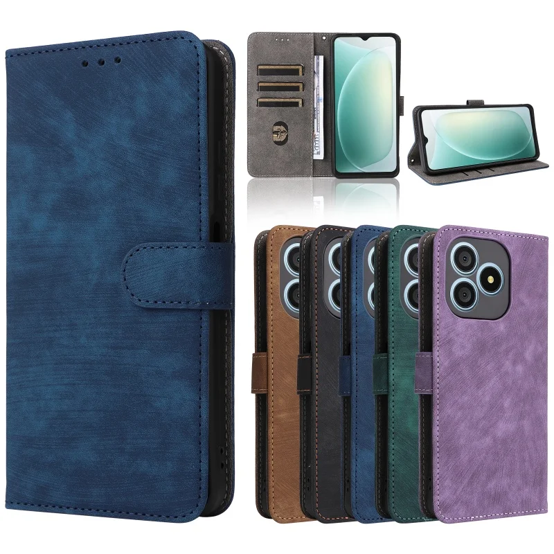 For Blackview Wave 9C Case Flip PU Leather Wallet Book Stand Case for Blackview Wave 9C Cover with Card Slots Phone Capa