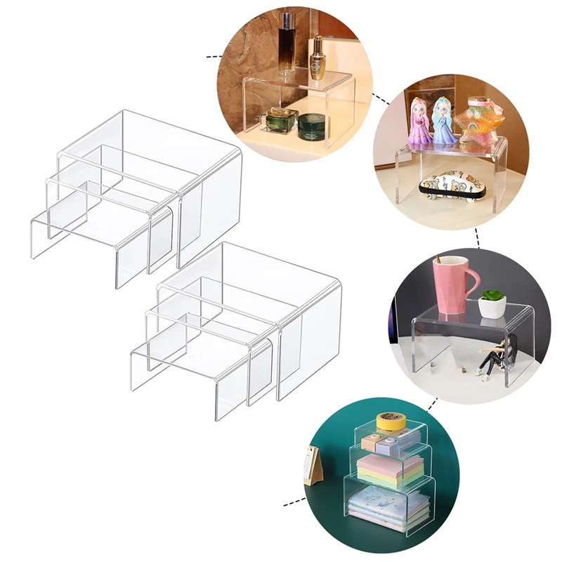 Ladder Acrylic Display Stand Cosmetic Rack Jewelry Rack Shoe Rack Shoe Bracket U-Shaped-ABPX