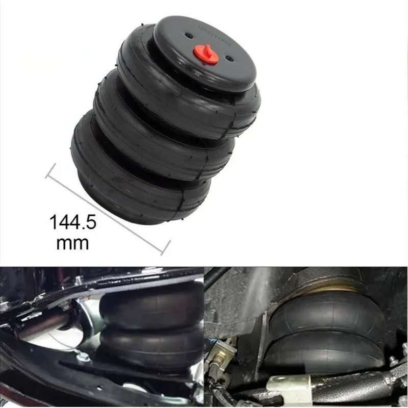Air Suspension Kit 1/2" NPT Single Port 2600lb Ride Assist Bag Spring for Vehicle Modification