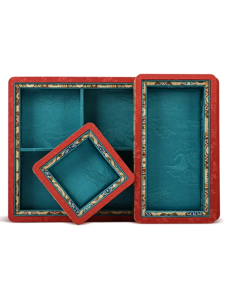 

Jewelry Plate Palace Style Vintage Desktop Storage Bracelet Jewelry Tray Crafts Jade Beeswax Storage Jewelry Display Props 1Pc