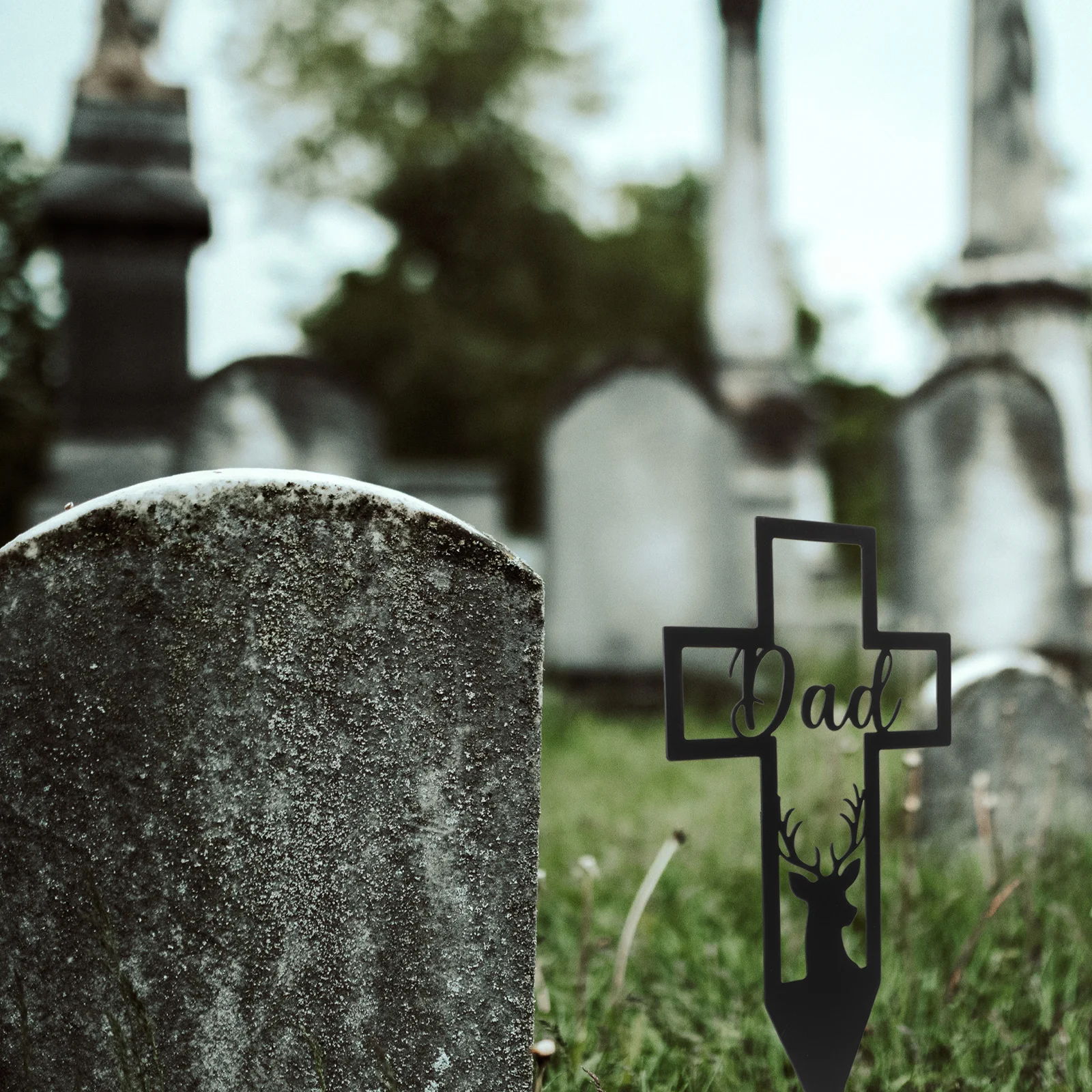 مقبرة معدنية حصة تذكارية عبر القبر ديكور سهل الإدراج دائم الحديد ساحة النحت مقبرة الصليب حلية