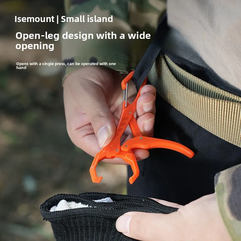 Outdoor Mini Fish Mouth Buckle Multifunctional Keychain Glove Clip Portable Lure Storage Clip