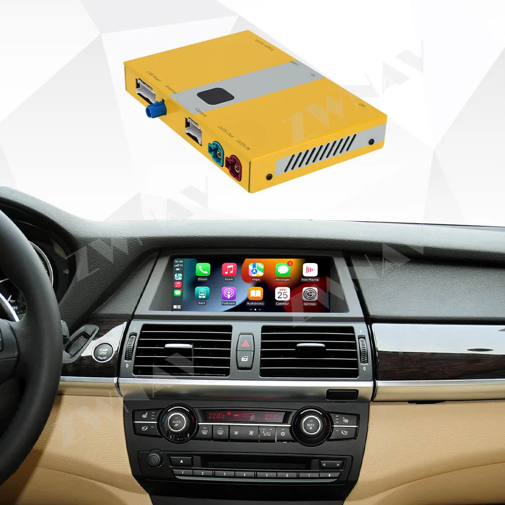 Android Auto CarPlay Box For BMW X6 E71/E72 CIC 2009-2013 GPS Navigation Multimedia Player Video Stereo Radio Head Unit
