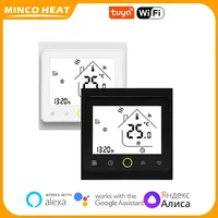 Minco Heat New 24V/95~240V Programmable and Voice Control Underfloor Heating/Water Heating/Gas Boiler Smart Tuya Thermostat