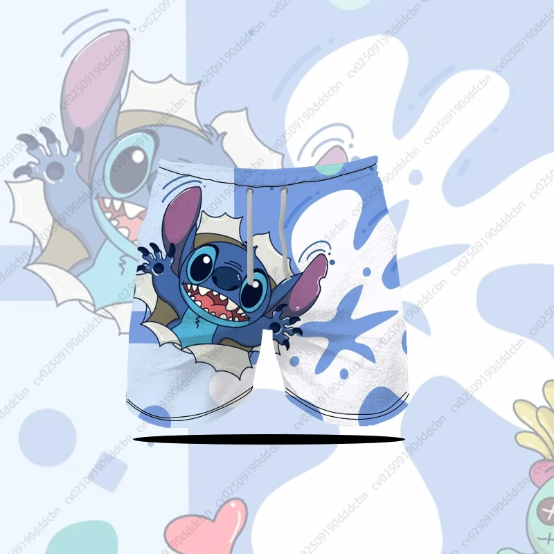 

Летние шорты с принтом Диснея, мужские быстросохнущие регулируемые шорты на шнурке, пляжные повседневные свободные спортивные шорты для плавания, брюки