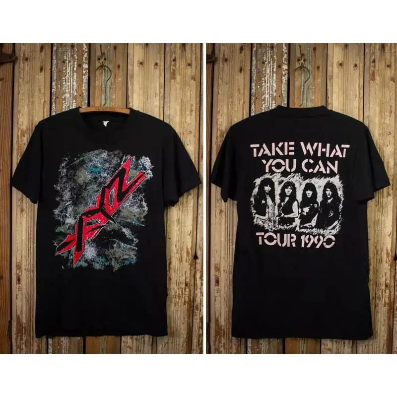 

Vintage XYZ Band Take What You Can 1990 Tour T Shirt Black