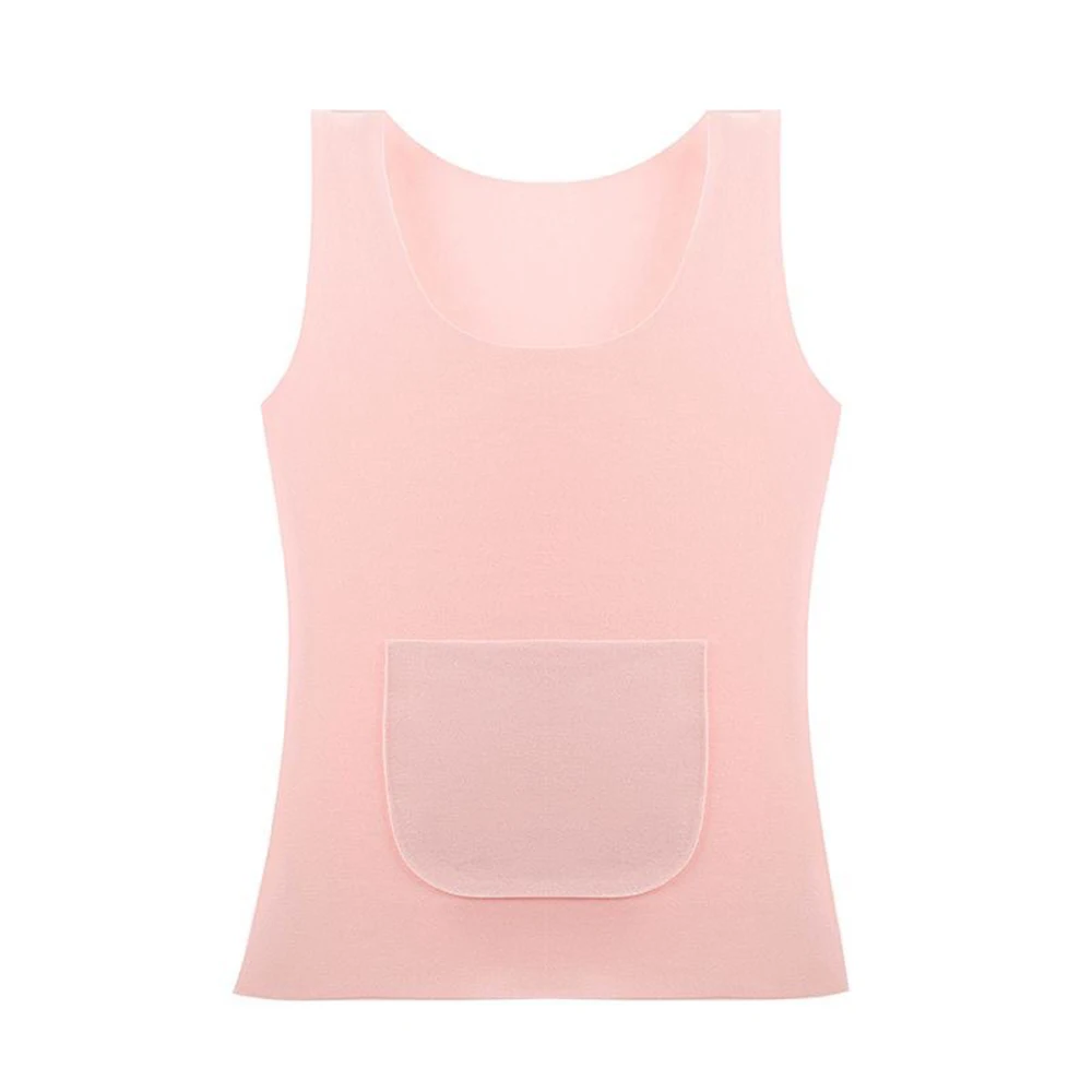 

Thermal Vest for Women Thickened Fleece Base Layer Cold Proof Underwear Warm Inner Layer for Daily and Travel Use