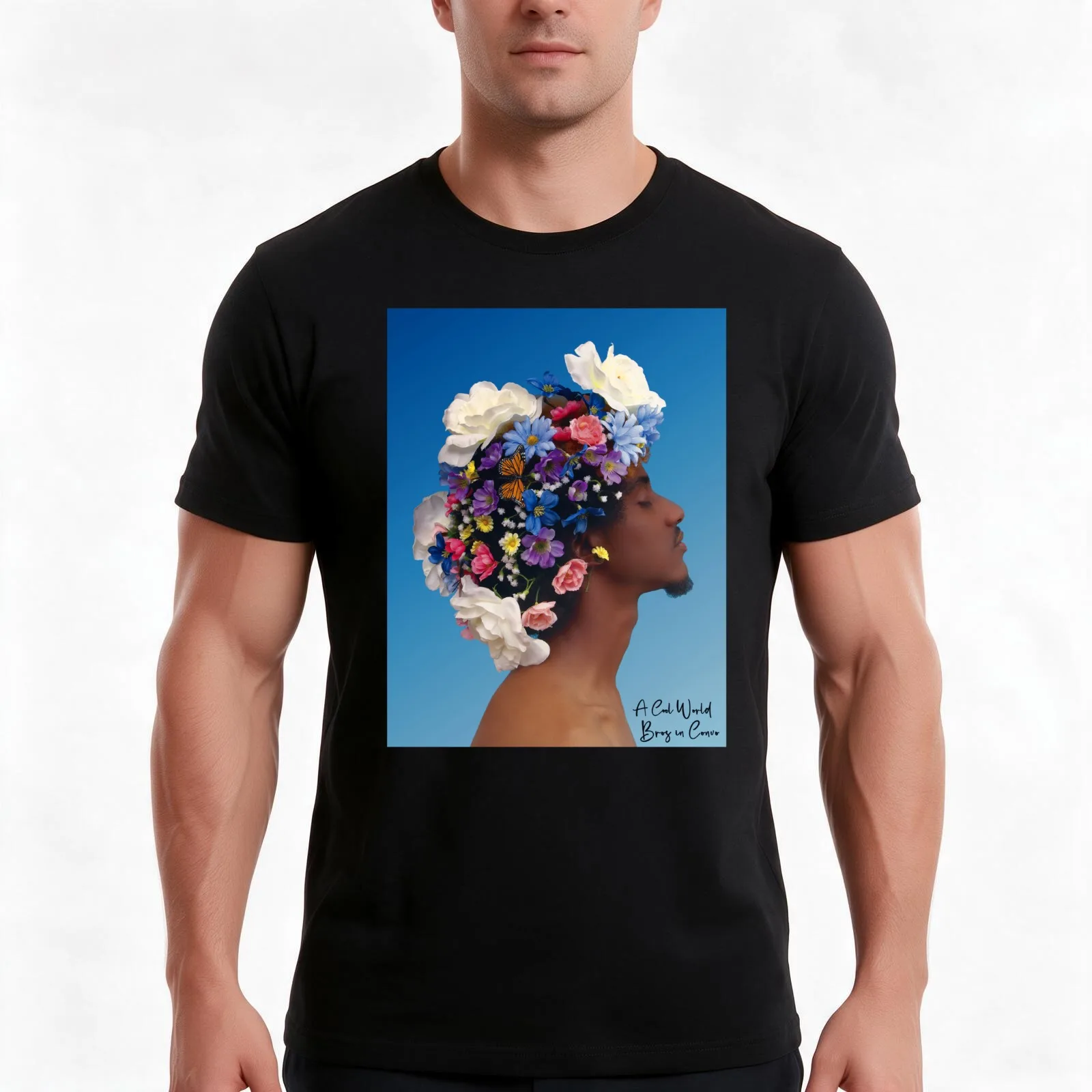Let Your Flower Grow Bro T-Shirt, Summer Casual Cotton Tee, Oversized Streetwear Tops, Vintage Graphic Print, Unisex Men Women