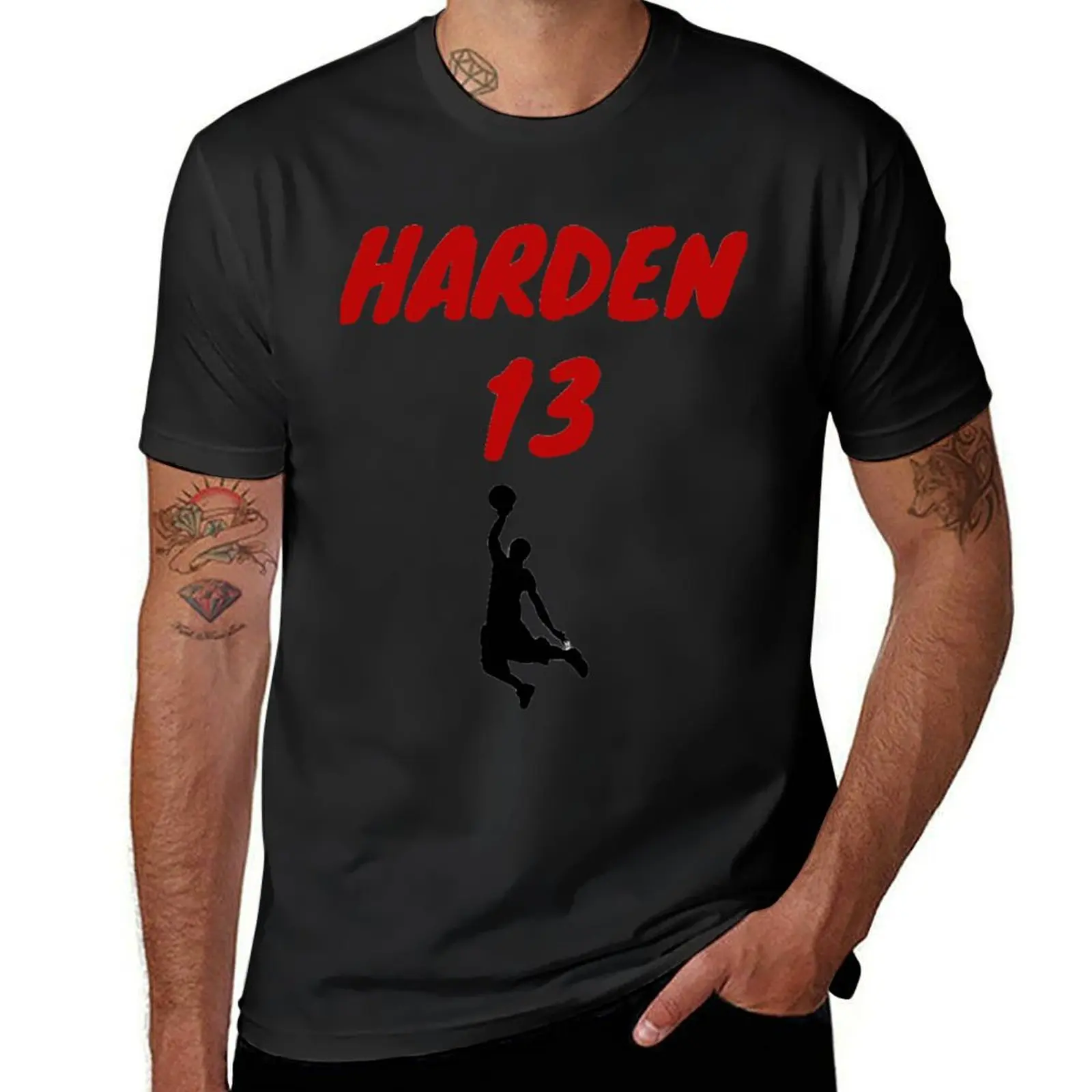 James Harden Sixers - Harden 13 - Basketball T-Shirt plus size tops Blouse Short sleeve tee mens clothes