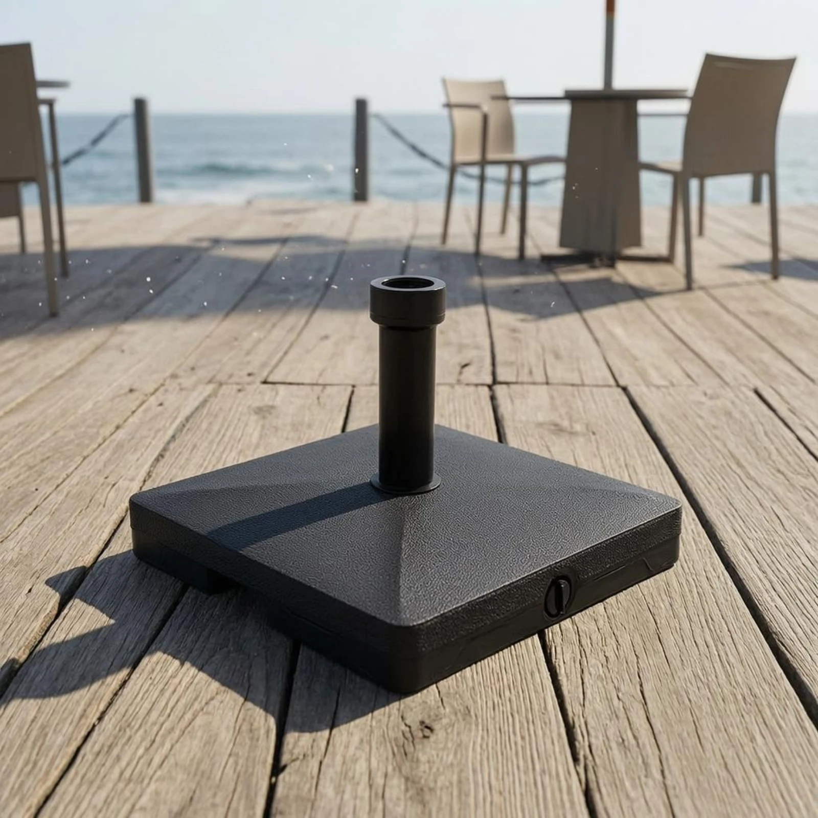 Patio Umbrella Base Screw Cap Fillable Umbrella Base Outdoor Gear Mounting Hardware Black