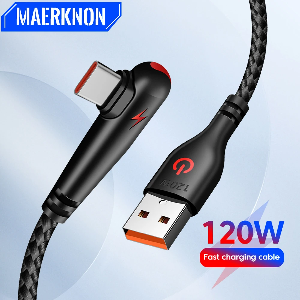 120W USB PD Fast Charging Cable Type C Quick Charge Cord For iPhone Huawei Xiaomi Samsung 6A USB C Charger Data Cable Wire Cord