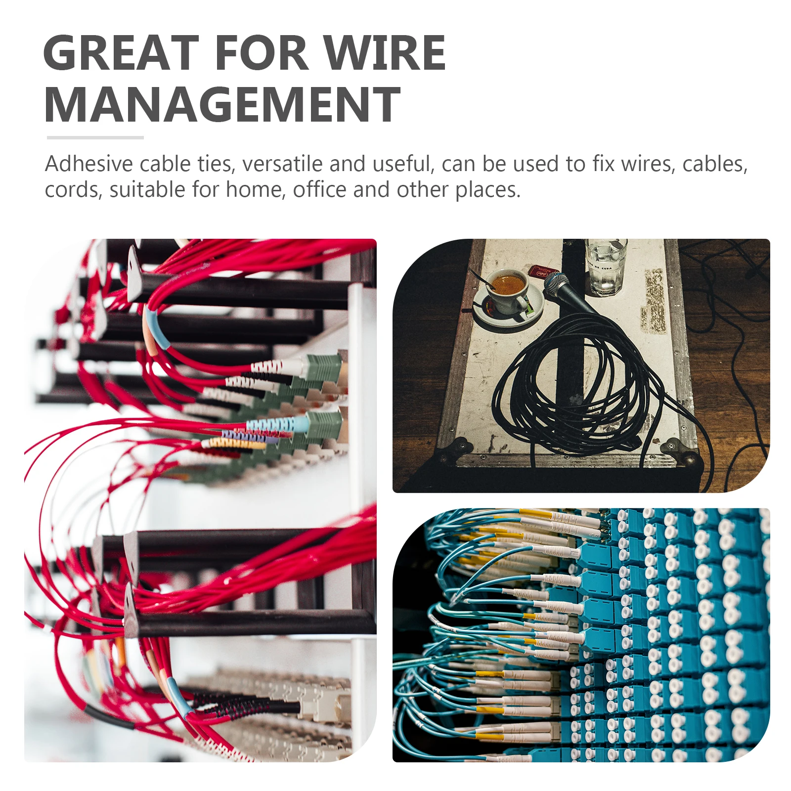 

25 pcs Cable Ties Black Desk Wire Organizer Clips Adjustable Nylon Management Cord Holder ACT17 Cable Management Wire Organizer