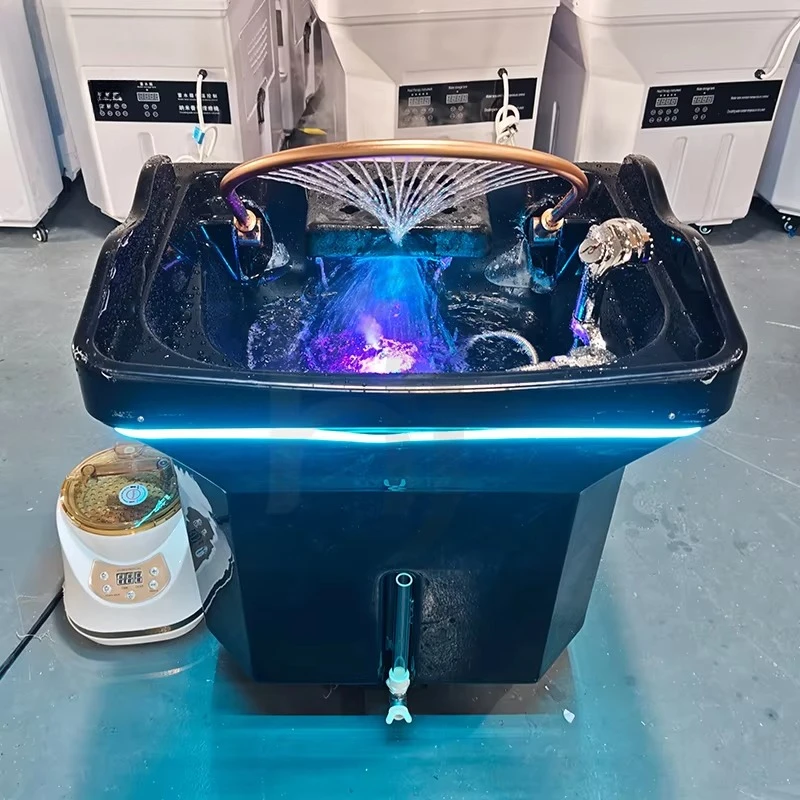 Beauty Salon Latest Shampoo Spa Pipeless Portable Shampoo Basin Sink with Water Tank Head Spa