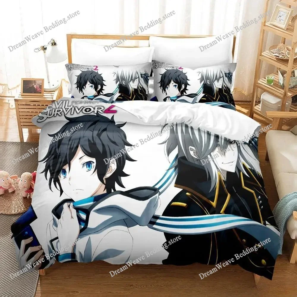 Devil Survivor 2 Bedding Set Duvet Cover 3d Bedding Fashion Design Decoration King Duvet Cover Set Double Bed Set Bedding Sets74