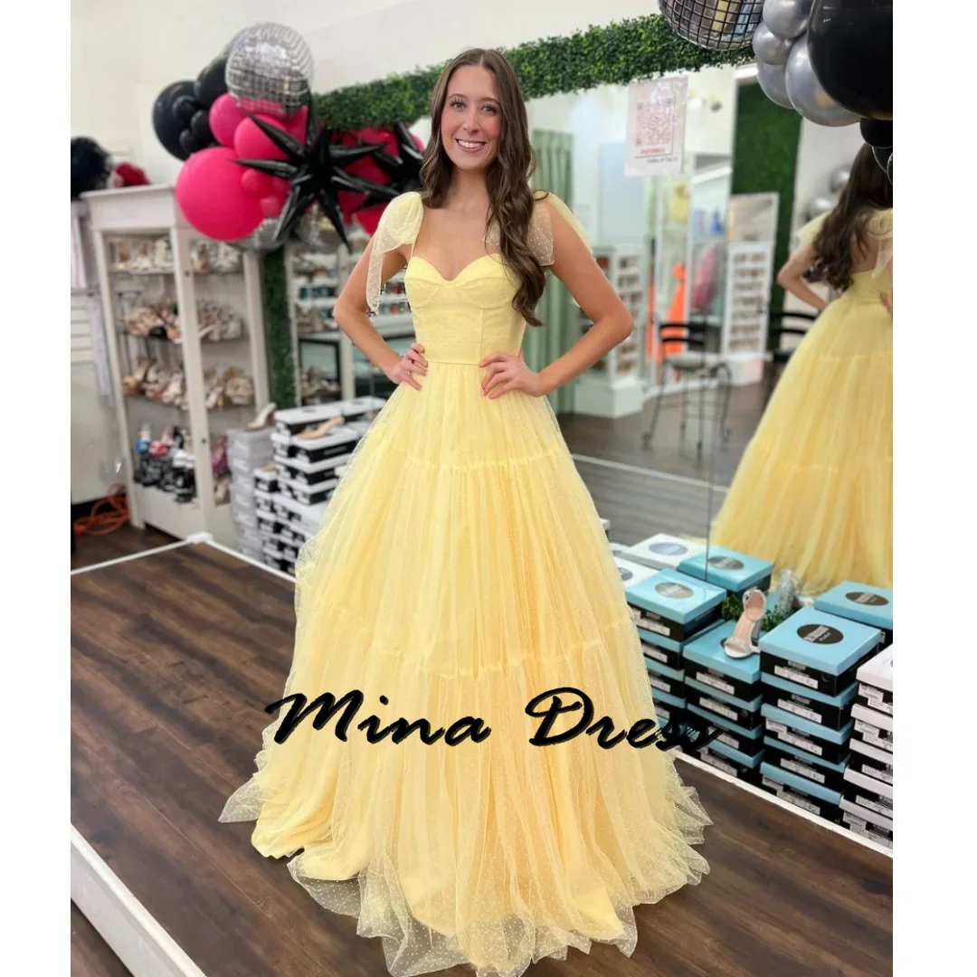 

Mina Customized Sleeveless Gala Dresses Woman 2024 for Party Dress Es Shoulder Strap Elegant Chic Dress Sequins Backless Ruffles