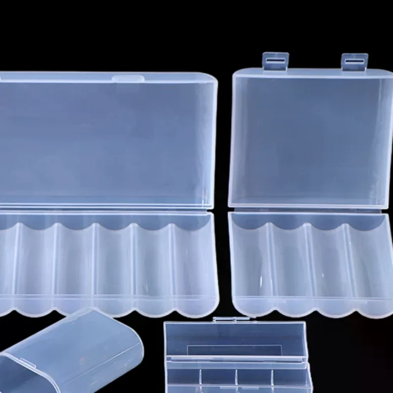 NEW 1/3PCS 1 Section/2 Section/4 Section/8 Section 21700 Battery Anti Fall Protection Box 21700 Battery PP Plastic Storage Box