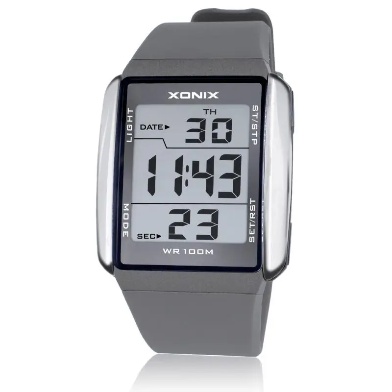 XONIX Large Digital Luminous Student Couple Watch Men's Waterproof LED Multifunctional Outdoor Sports Electronic Watch Women's view 3