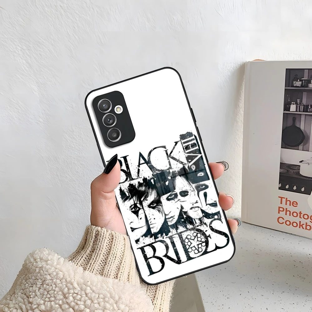 آندي بيرساك الحجاب العرائس BVB قضية الهاتف لسامسونج غالاكسي S25 S24 S23 S22 S20 S21 نوت 20 الترا زائد Fe غطاء فضي ملون