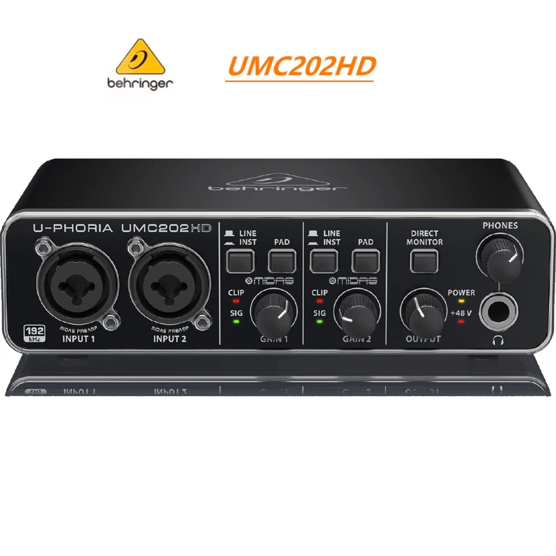 Behringer-外部録音,USB,オーディオインターフェース,umc22/umc202hd