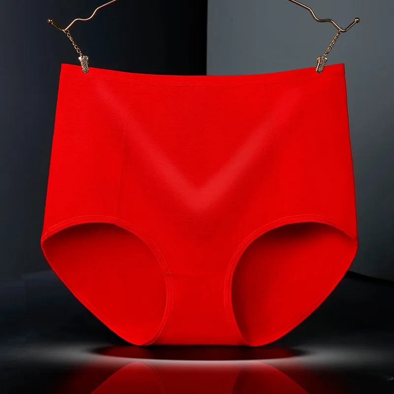 3pcs Pure Cotton Brief Female Solid Panties Girls High Waist Comfort Underpants Lady Plus Size Underwear Women Ventilate Pantys - Image 5