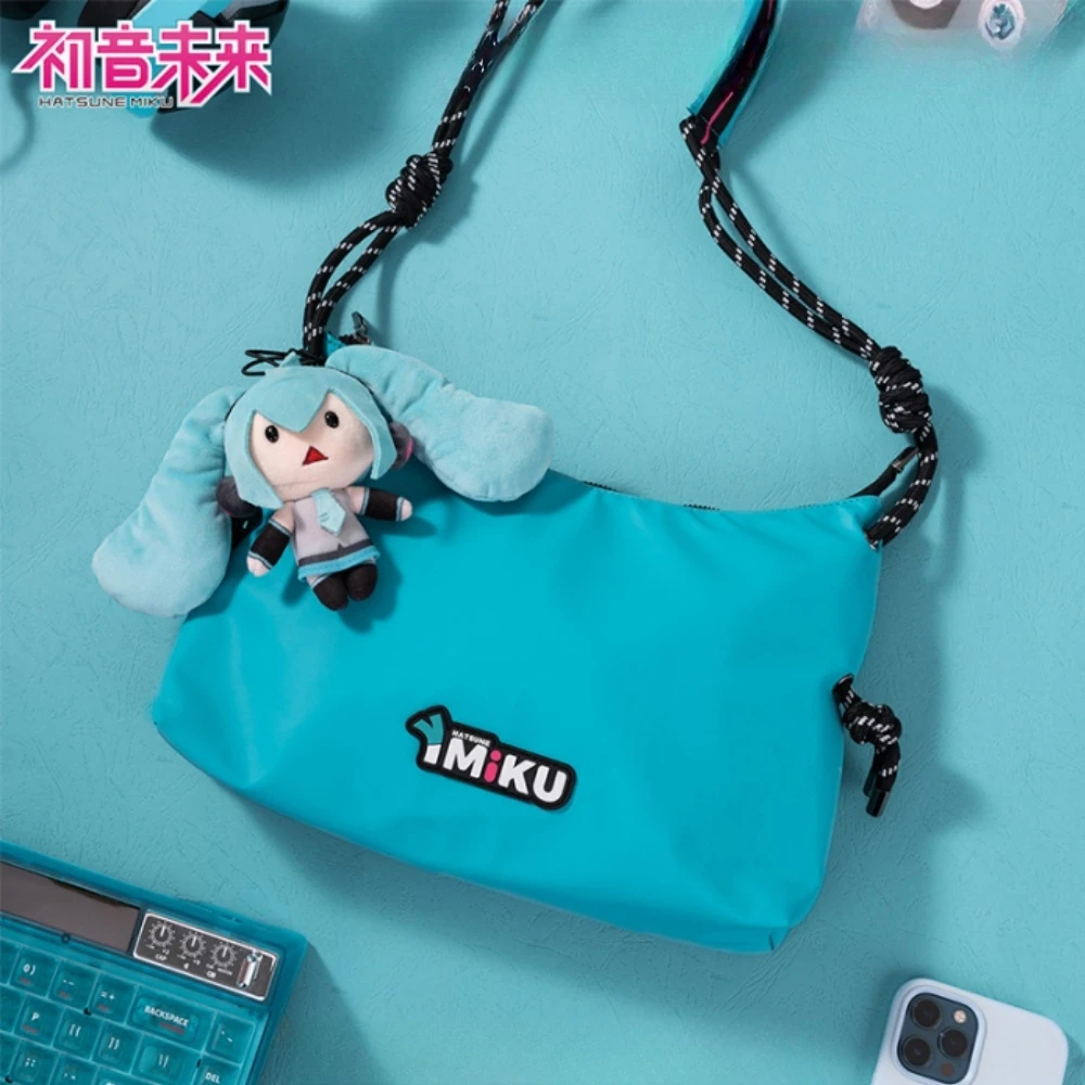 Genuine Original Hatsune Miku Imiku Satchel Cute Hatsune Charm Shoulder Bag Crossbody Bag Peripheral Bags