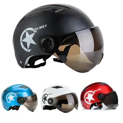 Moto Casco scooter elettrico Casco protezione solare Casco motore modulabile Casco De Seguridad mezza aperta sicurezza viso mezza faccia