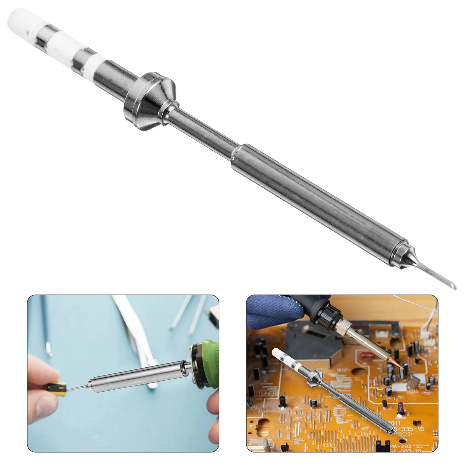 

Stainless Steel Iron Set Ceramic Core High Heat Conductivity Replacement For Tool Kit Soldering Accessories Solder