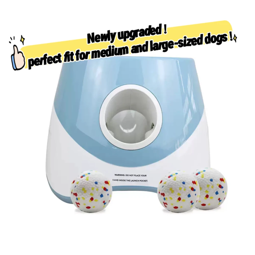 

Upgraded Automatic Ball Launcher for Medium/Large Dogs - Rechargeable Tennis Ball Thrower with Interactive Pinball Design | USB