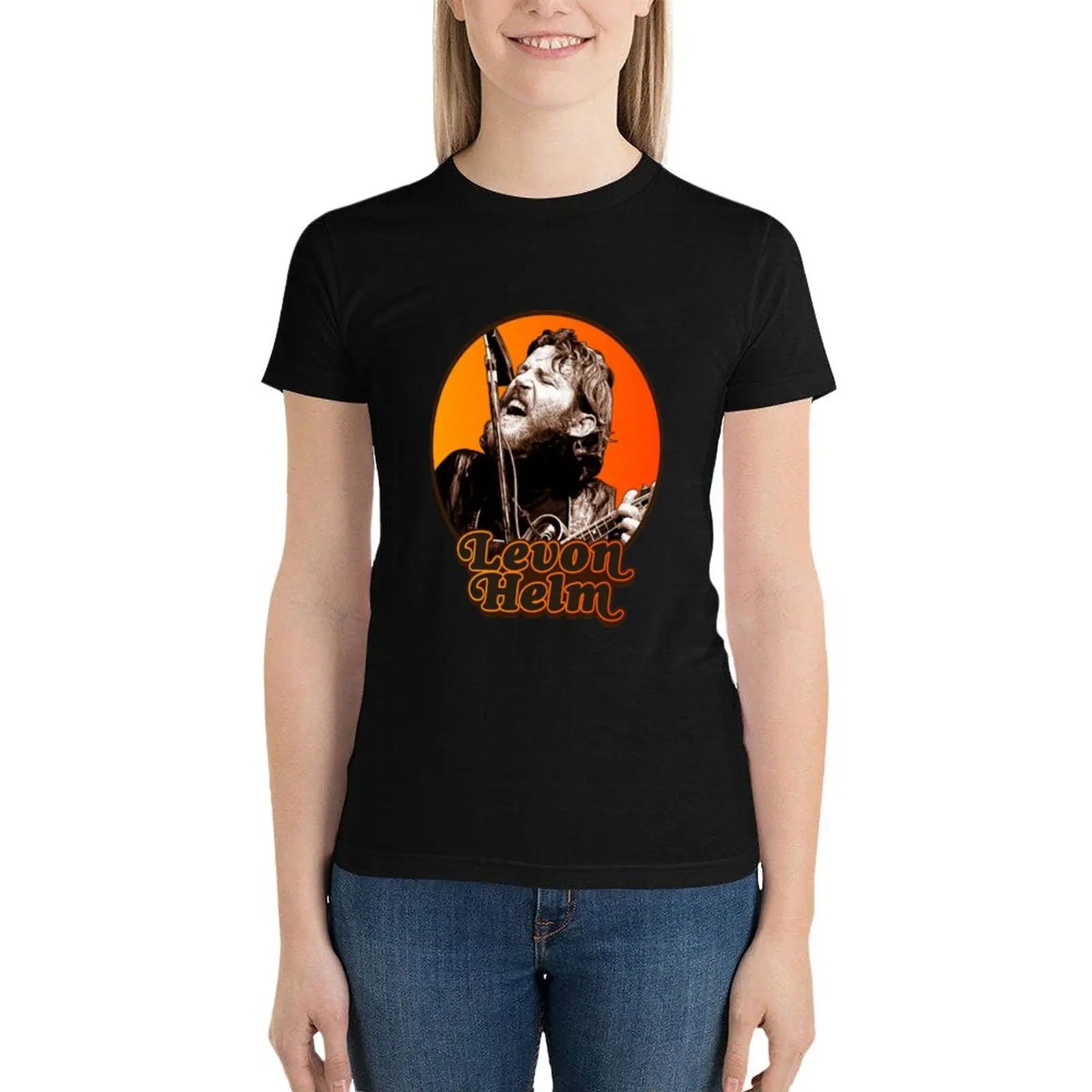 Levon Helm T-Shirt Blouse vintage clothes woman t shirt