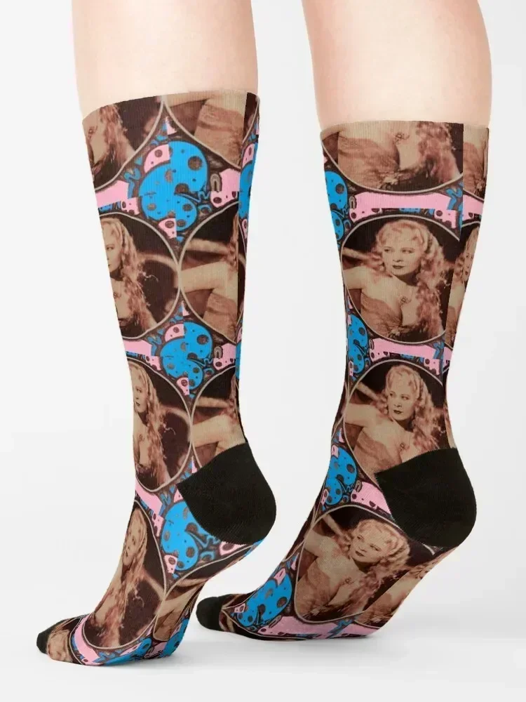Mae West Sex Siren Socks cycling Stockings man cotton Rugby Women's Socks Men's