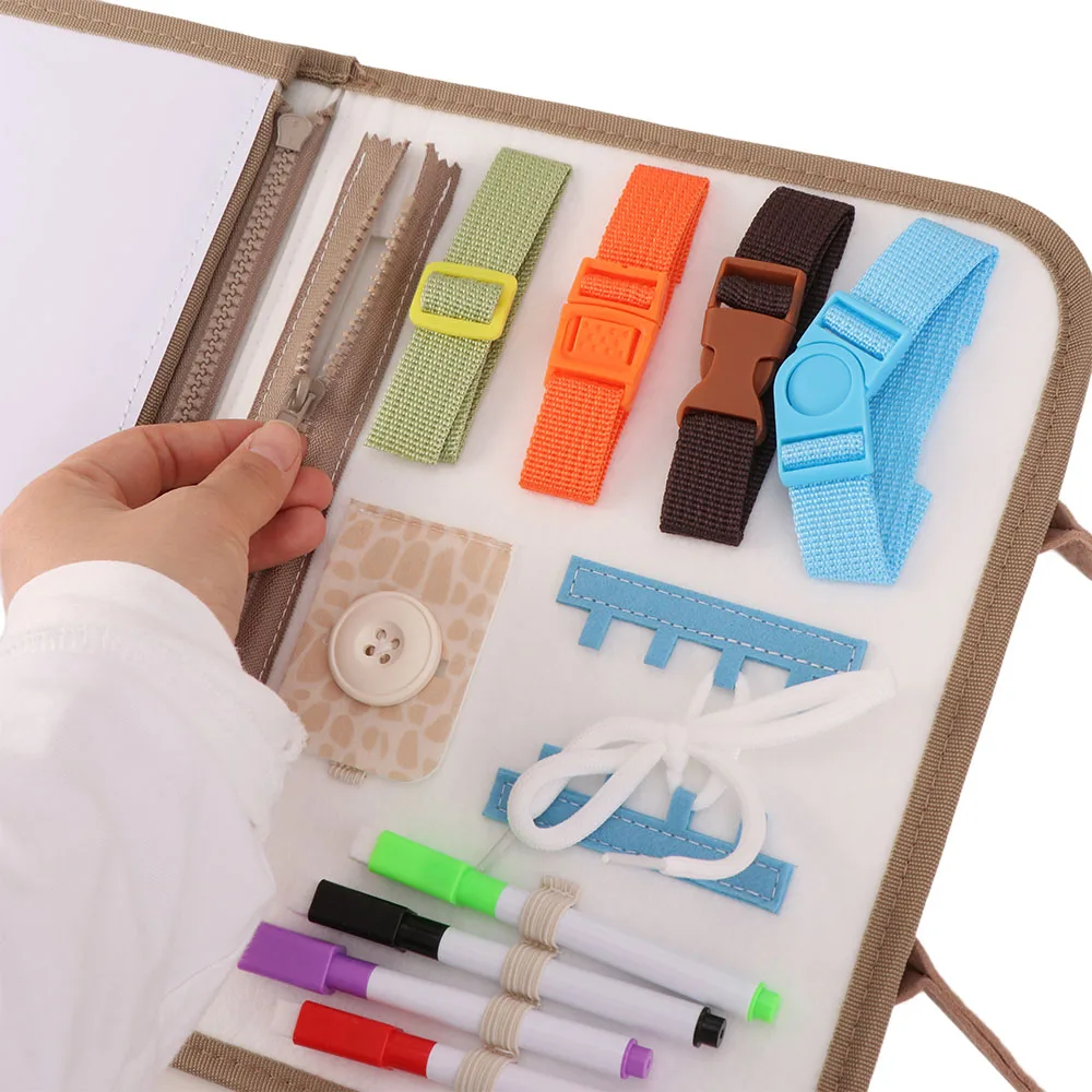 

Dinosaur Theme Busy Board Busy Book Fine Motor Skills Early Education Felt Material Quiet Books Toddlers Learning Board