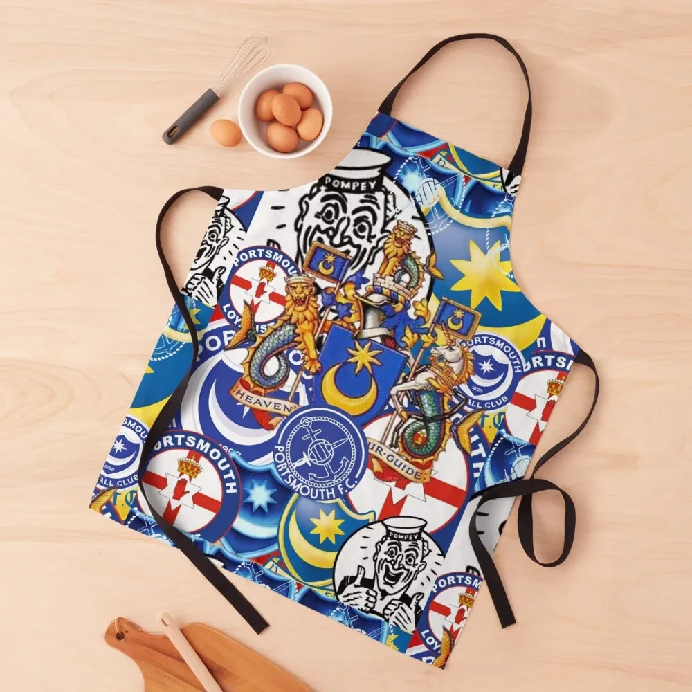 

Playing up Pompey Apron Women Kitchen'S Women's Kitchen Kitchen Things For Home Apron