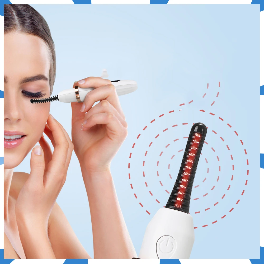 Rechargeable Eyelash Curler Device Electric Beauty Heat Up Quickly Equipment Portable Natural Long-lasting Styling