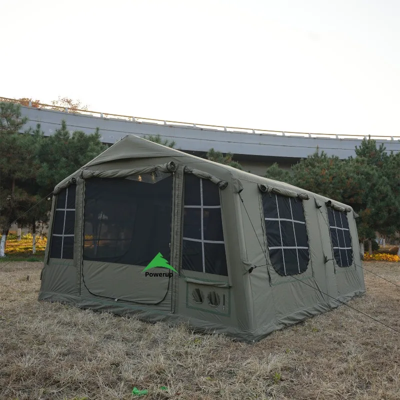 

YTYIN Large Luxury Inflatable Camping Tent 17.28 Square Meters Waterproof Partition Detachable Floor TPU Window 210G Portable