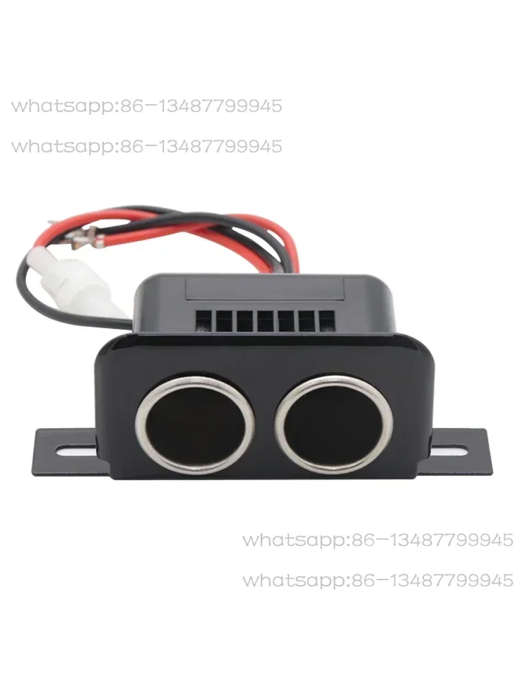 2V car cigarette lighter socket female socket with one split two double hole cigarette lighter female socket with fuse